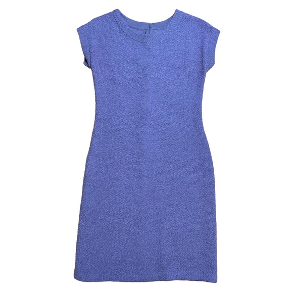 ST. JOHN Black Label PF 12 GRP 1 Pastel Purple Textured Knit Dress Sz 4 - Picture 11 of 16